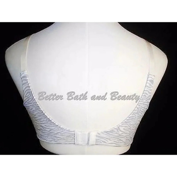 Vanity Fair 75345 Beauty Back‎ Full Cover UW Bra Panty SET 34D/MEDIUM Gray Zebra - Picture 7 of 11